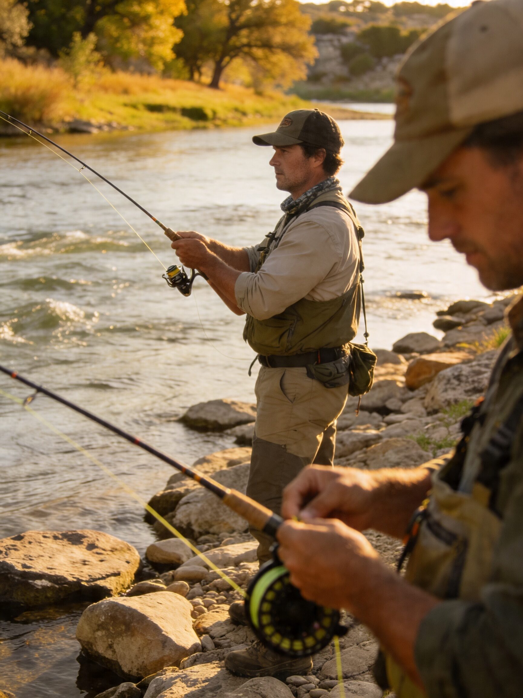 Fly fishing on the Llano River